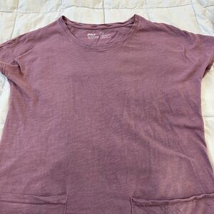 Pact Plum Tee shirt Dress with Pockets